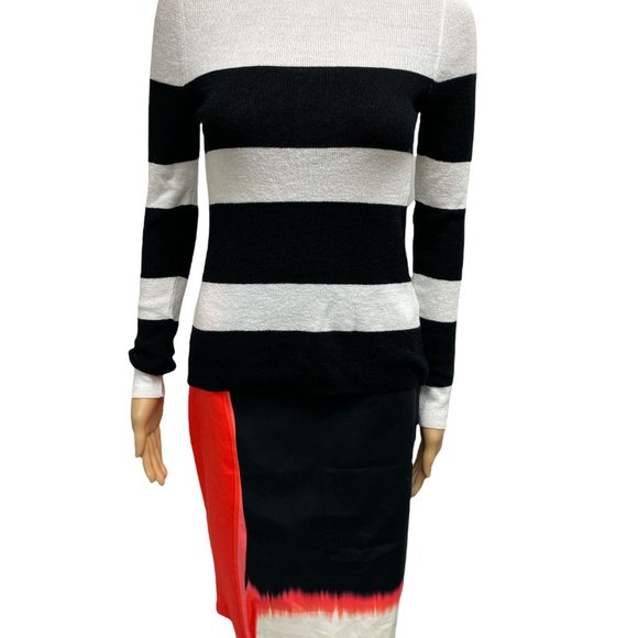 Striped Button Sweater - Picture 2 of 7